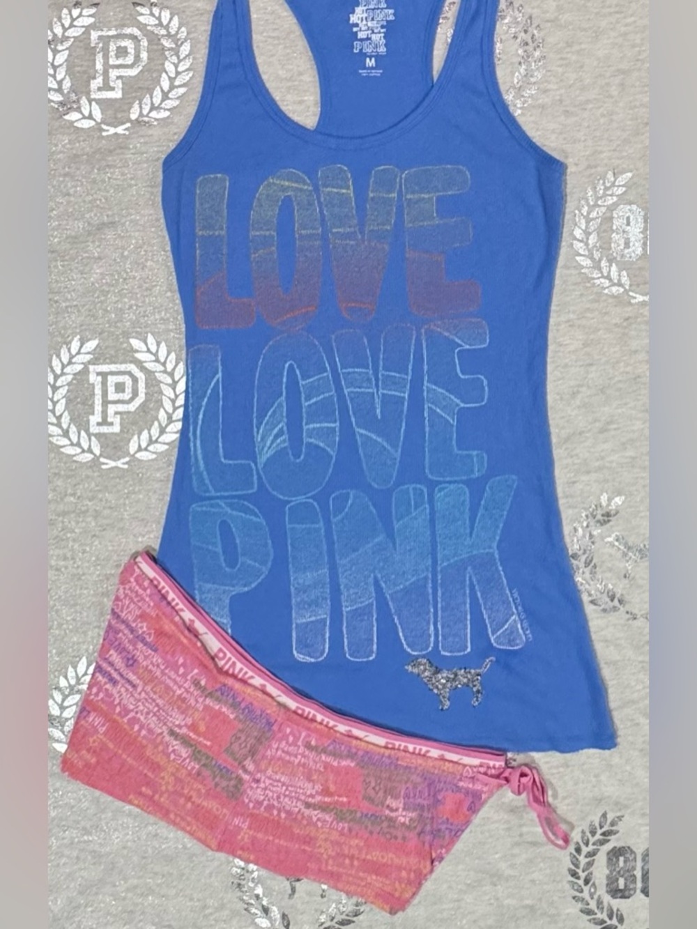 VS PINK VINTAGE BLING SLEEP LOUNGE SET